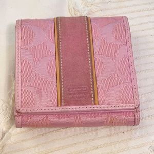 Vintage Pink Coach wallet